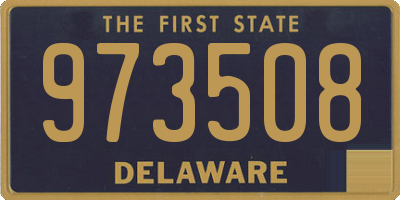 DE license plate 973508