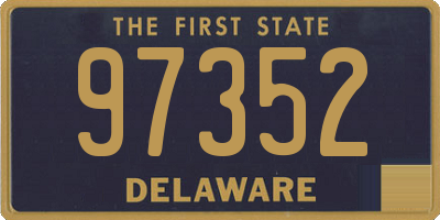 DE license plate 97352