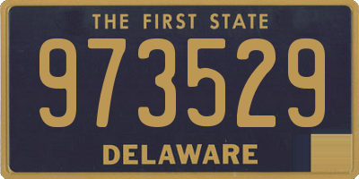 DE license plate 973529