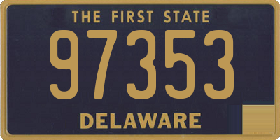 DE license plate 97353