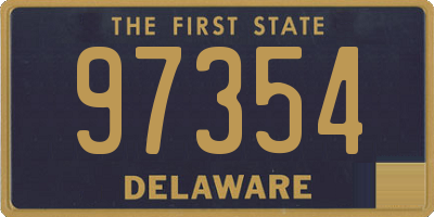 DE license plate 97354