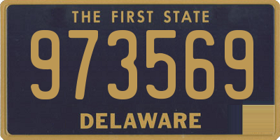 DE license plate 973569
