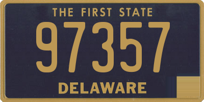 DE license plate 97357