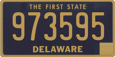 DE license plate 973595