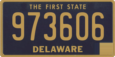 DE license plate 973606