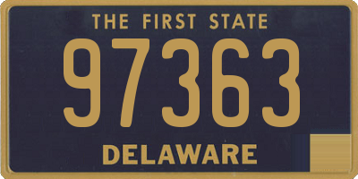 DE license plate 97363