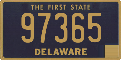 DE license plate 97365
