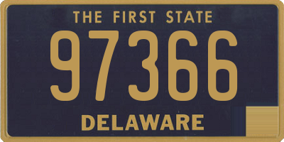 DE license plate 97366