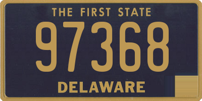 DE license plate 97368