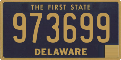 DE license plate 973699