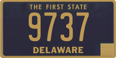 DE license plate 9737