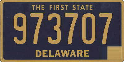 DE license plate 973707