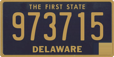 DE license plate 973715