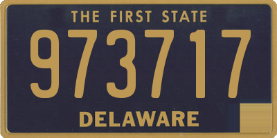 DE license plate 973717