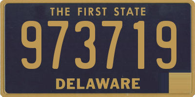 DE license plate 973719