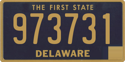 DE license plate 973731