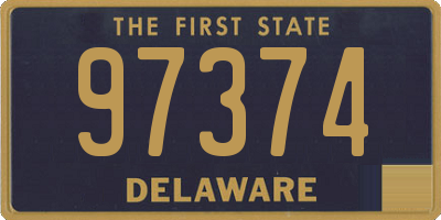 DE license plate 97374