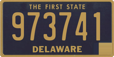 DE license plate 973741