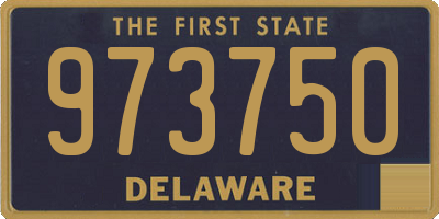 DE license plate 973750