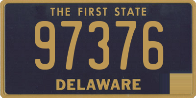 DE license plate 97376