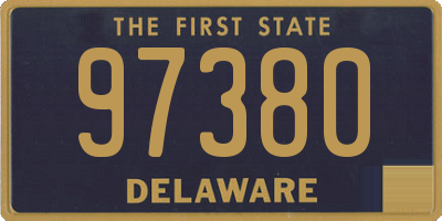DE license plate 97380
