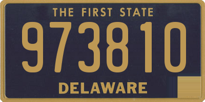 DE license plate 973810