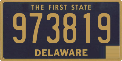 DE license plate 973819