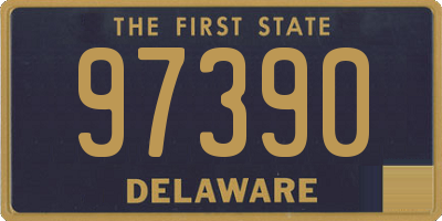 DE license plate 97390