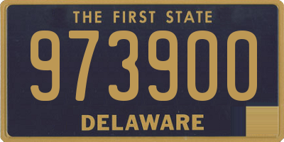 DE license plate 973900