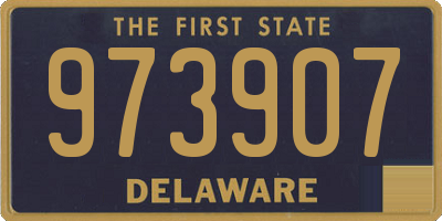 DE license plate 973907
