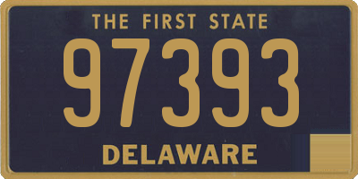 DE license plate 97393