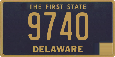 DE license plate 9740