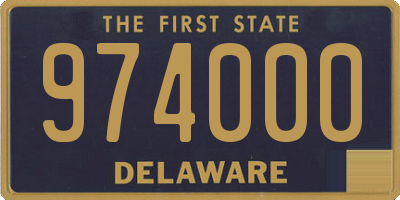 DE license plate 974000