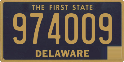 DE license plate 974009