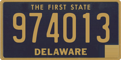 DE license plate 974013