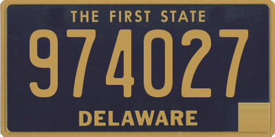 DE license plate 974027