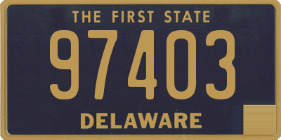 DE license plate 97403