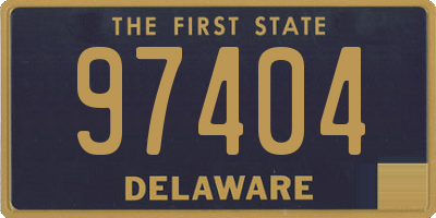 DE license plate 97404