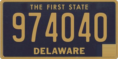 DE license plate 974040