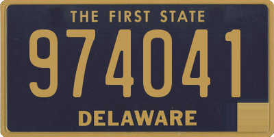 DE license plate 974041