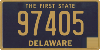 DE license plate 97405