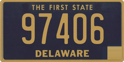 DE license plate 97406