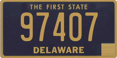 DE license plate 97407