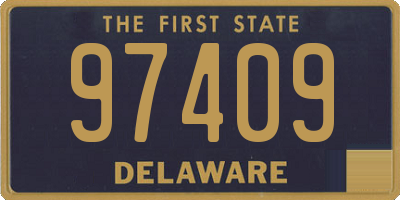 DE license plate 97409