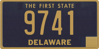 DE license plate 9741