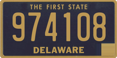 DE license plate 974108