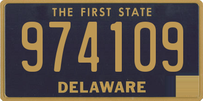 DE license plate 974109