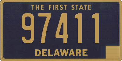 DE license plate 97411