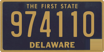 DE license plate 974110