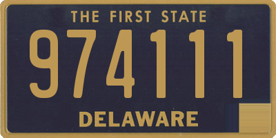 DE license plate 974111